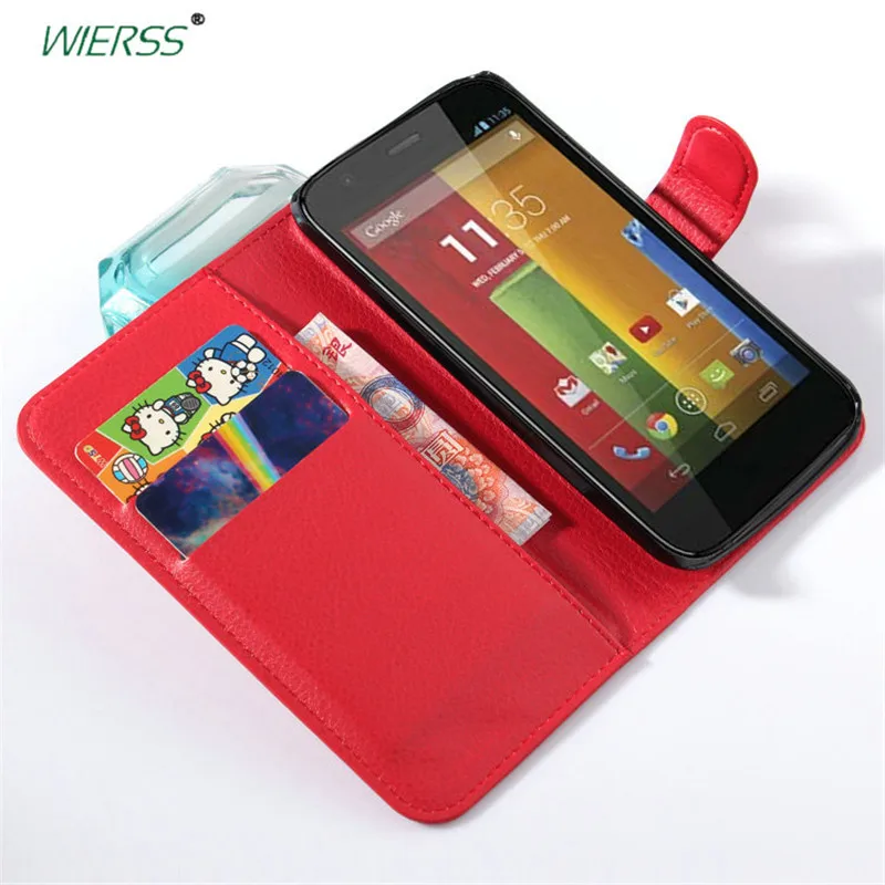 Кожаный чехол с откидной крышкой для Motorola Moto G (2 го поколения) 2014 G2 + 1 две SIM карты LTE