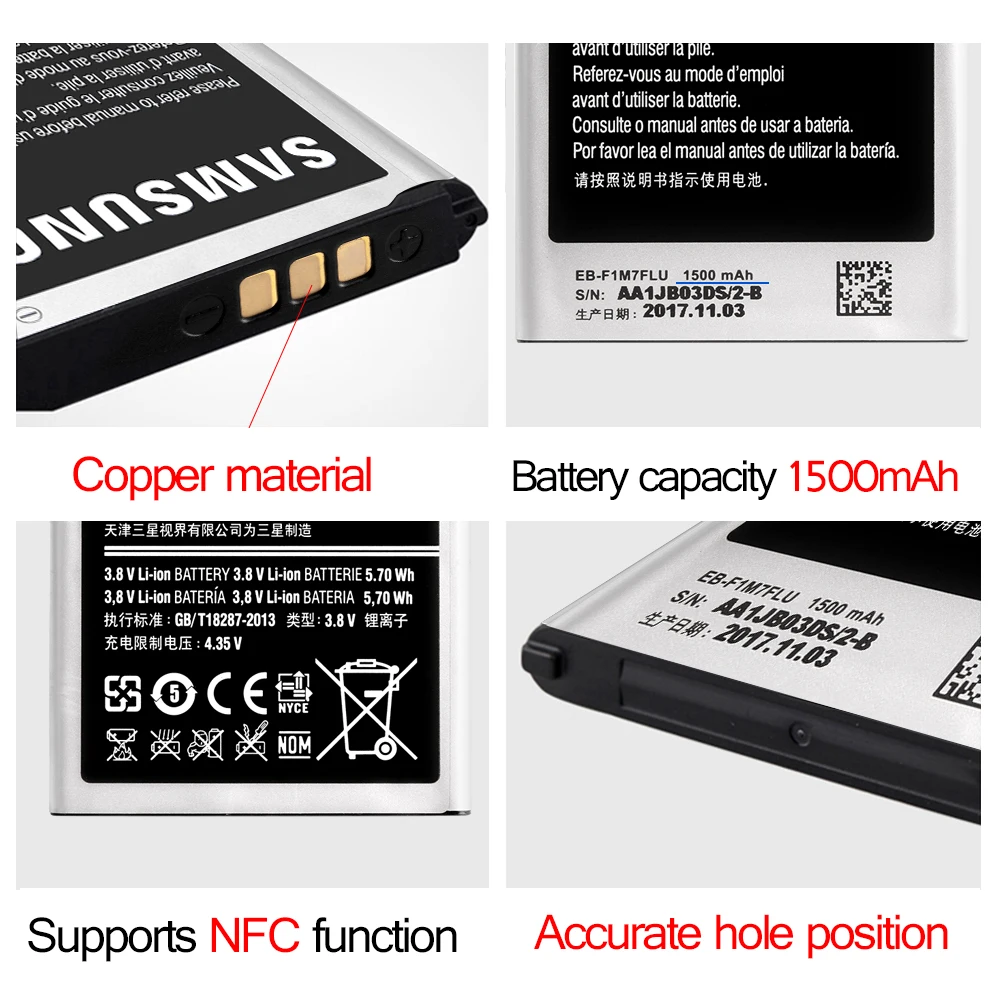 Srjtek для samsung GALAXY S3 мини Батарея I8190 инструменты 1500 мАч EB F1M7FLU GT I8160