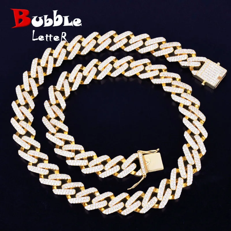 Мужской чокер Майами из кубинской цепи ожерелье с квадратными звеньями