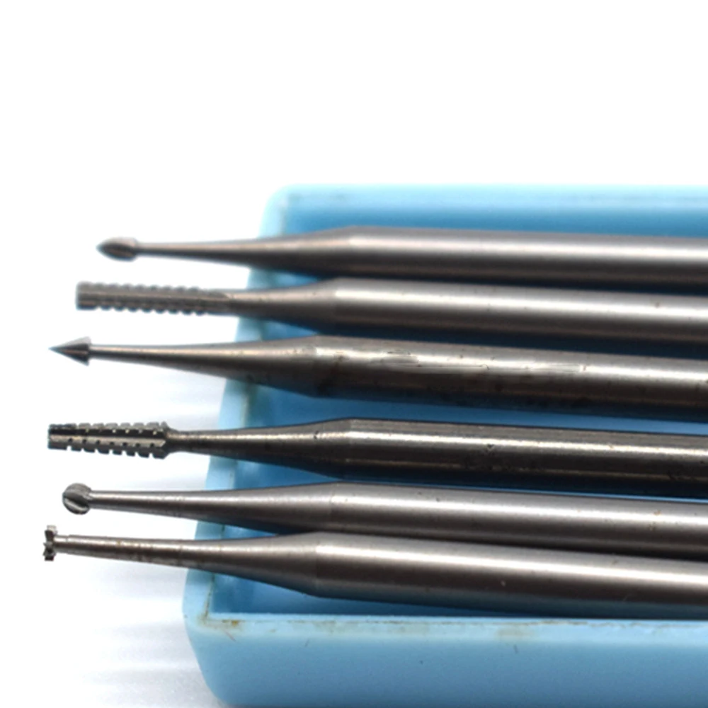 6 шт. стальные Буры для электроинструмента Dremel аксессуары роторный Бур роторные