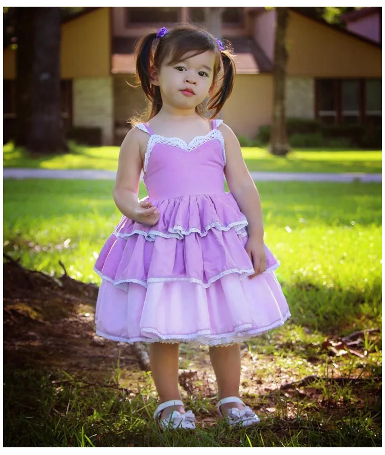 Платье для маленьких девочек костюм принцессы с цветочным рисунком Детские