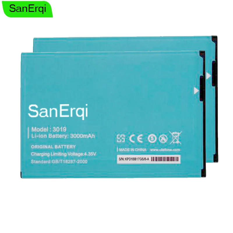 Аккумулятор SanErqi для Ulefone Be Pro 3019 L55/be pro 2 Batterie Bateria Batterij 3000 мАч|Аккумуляторы