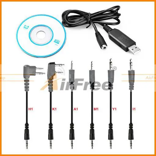 6 в 1 USB программирующий кабель адаптер для Motorola ICOM BAOFENG PUXING KENWOOD YAESU Radio|yaesu radio|motorola
