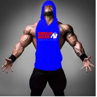 Pet Brand Clothing Bodybuilding Fitness Men Tank Top Workout The Gorilla Wear Print Vest Stringer Sports Swimsuit | Мужская одежда