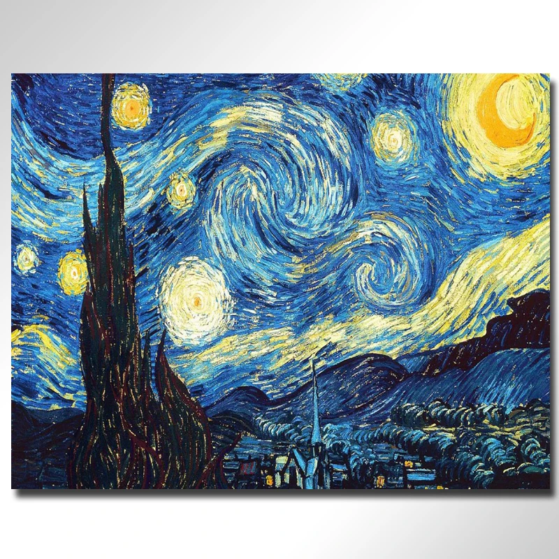 Home Decor 5D Full Diamond Embroidery Van Gogh Starry Night Cross Stitch kits Abstract Oil Painting Resin Hobby Crafts Drill