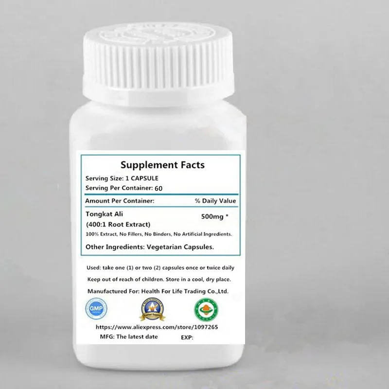 TONGKAT ALI таблетки 400: 1 экстракт корня чистый LONGJACK PASAK Буми капсулы