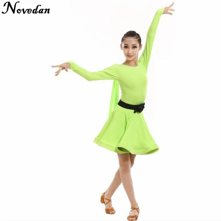 Style 4 Детские Профессиональные Платья для латинских танцев, платья для бальных танцев для девочек, детские костюмы для румбы-ча - Цвет: Style 4