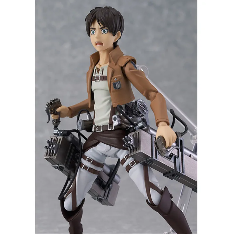 Фигурки аниме Attack on Titan Eren Jaeger фигурки Figma 207 экшн-фигурки Yeager 14 см ПВХ модель
