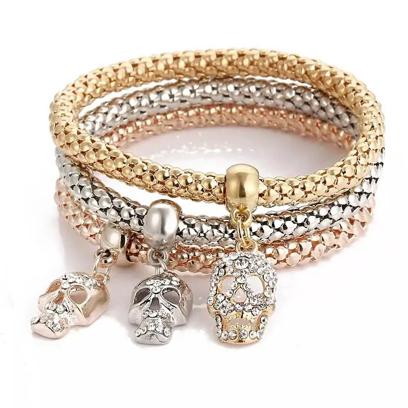 Новый 2019 модный браслет pulseira mujer с кристаллами бабочки и 3 цветами, оберточный браслет Popcorn для женщин в подарок.