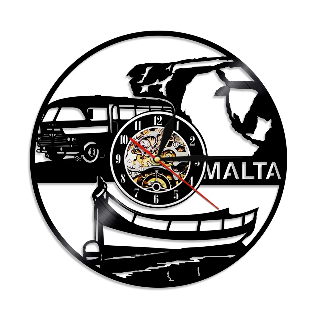  MALTA LED Vinyl Clock Lighting Color Change Wall Light Remote Controller Modern Backlight Cool Living Room Interior | Освещение