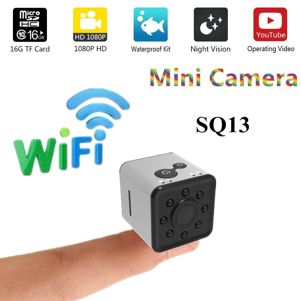 SQ13 HD mini camera wifi small camera cam 1080P Wide Angle Waterproof MINI Camcorder DVR video Sport micro Camcorders SQ 13