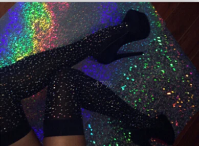 1 пара Bling Для женщин высоко над коленом Чулки для женщин длинные хлопковые Чулки для женщин чулок Пикантные ботфорты Высокая Чулки для женщин для Для женщин - Цвет: 5