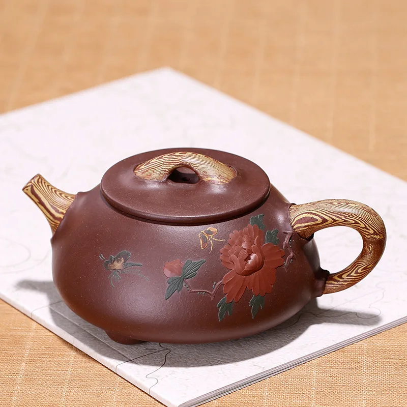 the stone ladle blossom rich and precious hand-made teapot pottery peak of one generation money. | Дом и сад