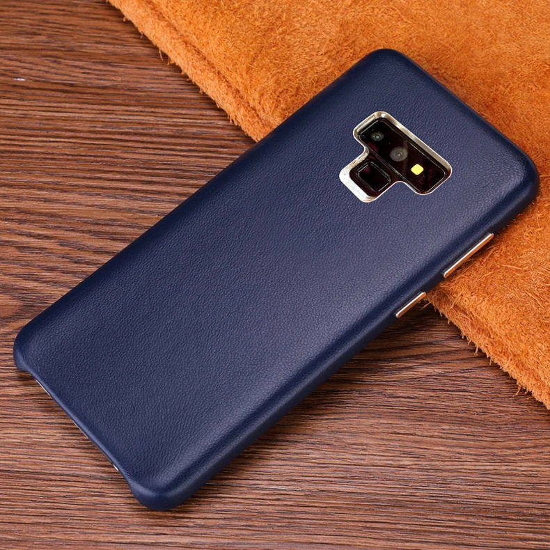 Чехол для samsung Galaxy Note 9, роскошный тонкий чехол из натуральной кожи, противоударный жесткий чехол для телефона для samsung Note 9, задняя крышка 6,4