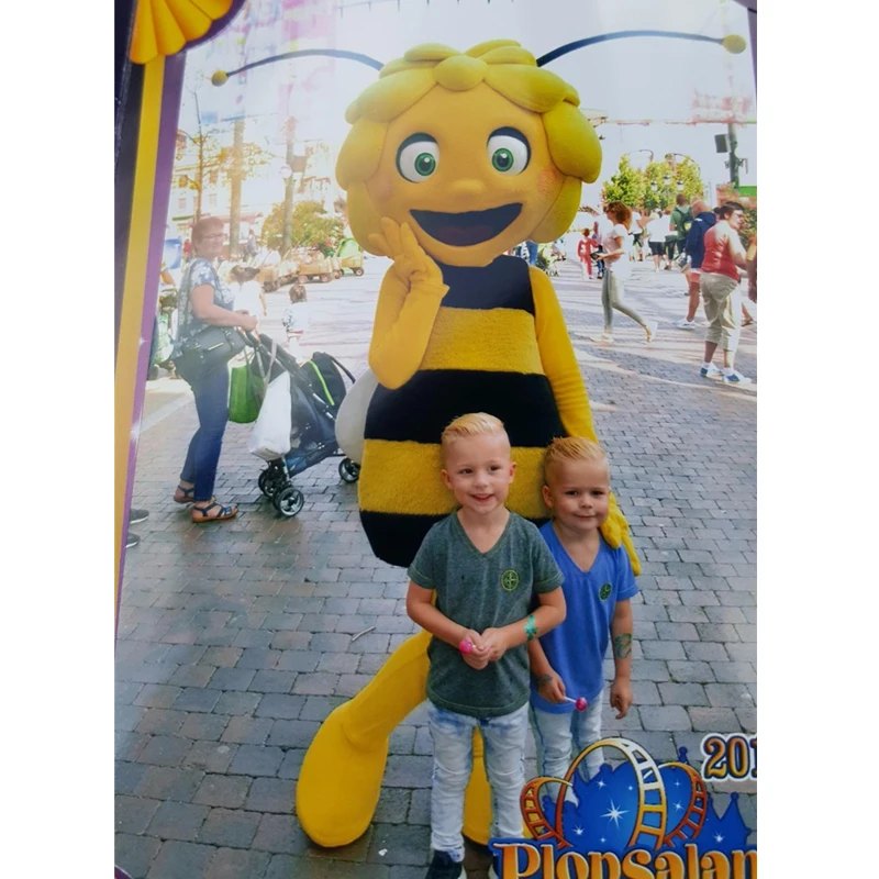 character Maya bee mascot costume hot sale girl's bee costumes with free shippng