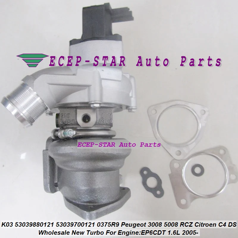 TIAO JIA K03 0104 53039880104 53039700104 Турбо для Peugeot 207 308 3008 5008 RCZ Citroen DS 3 C4 EP6DT EP6CDT 1 6 л THP