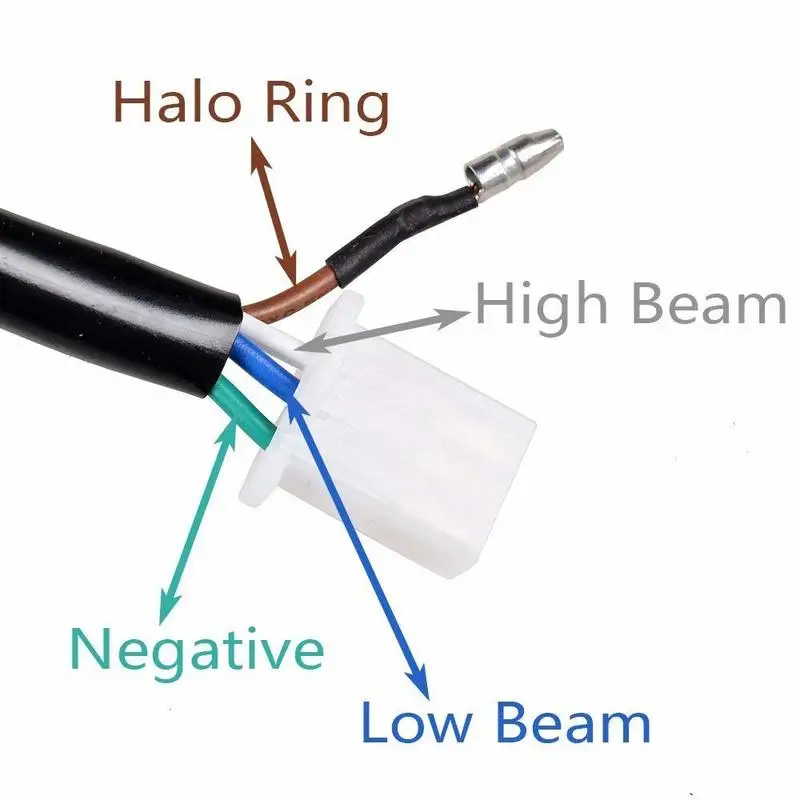 Передняя фара с прозрачными линзами в стиле ретро 6 дюймов 1/2 дюйма кольцо для