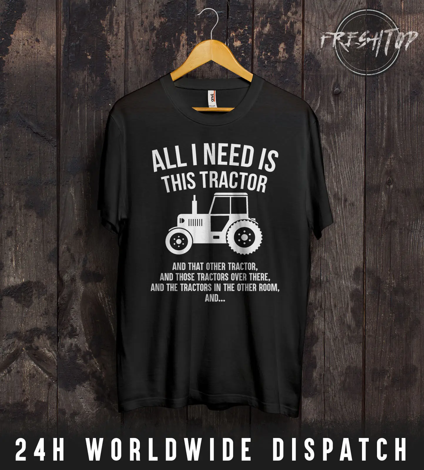 Все что мне нужно это Тракторная футболка подарок фермеру папе Масси Нью