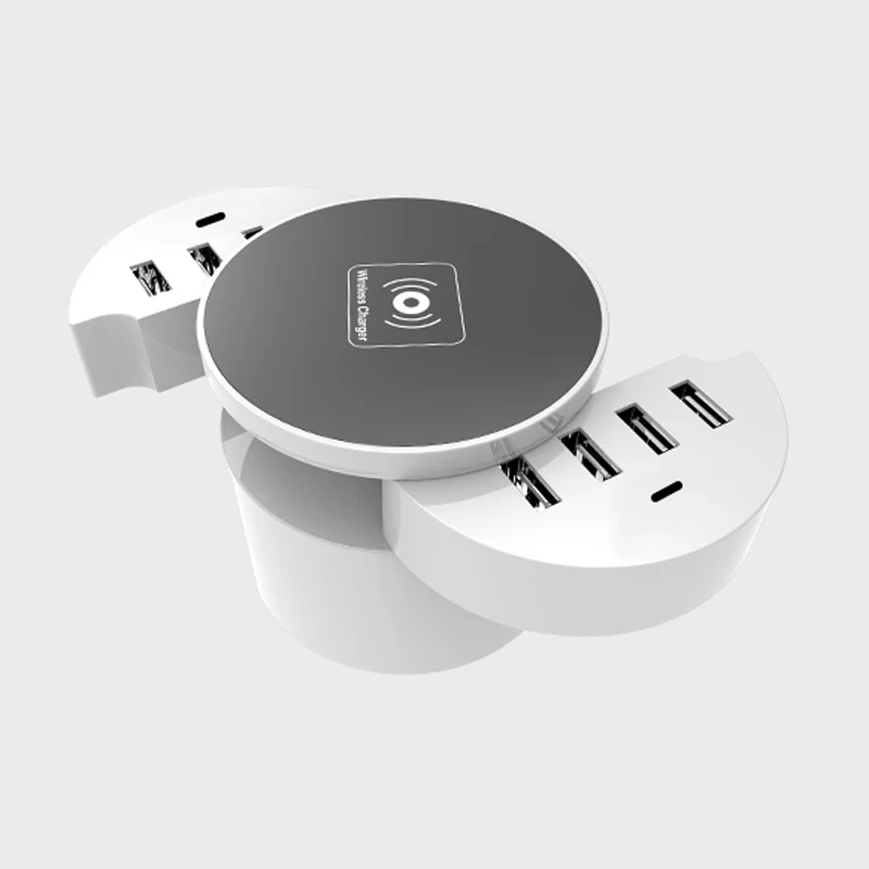 Беспроводное зарядное устройство для смартфонов Huawei iPhone с 8 USB-портами и