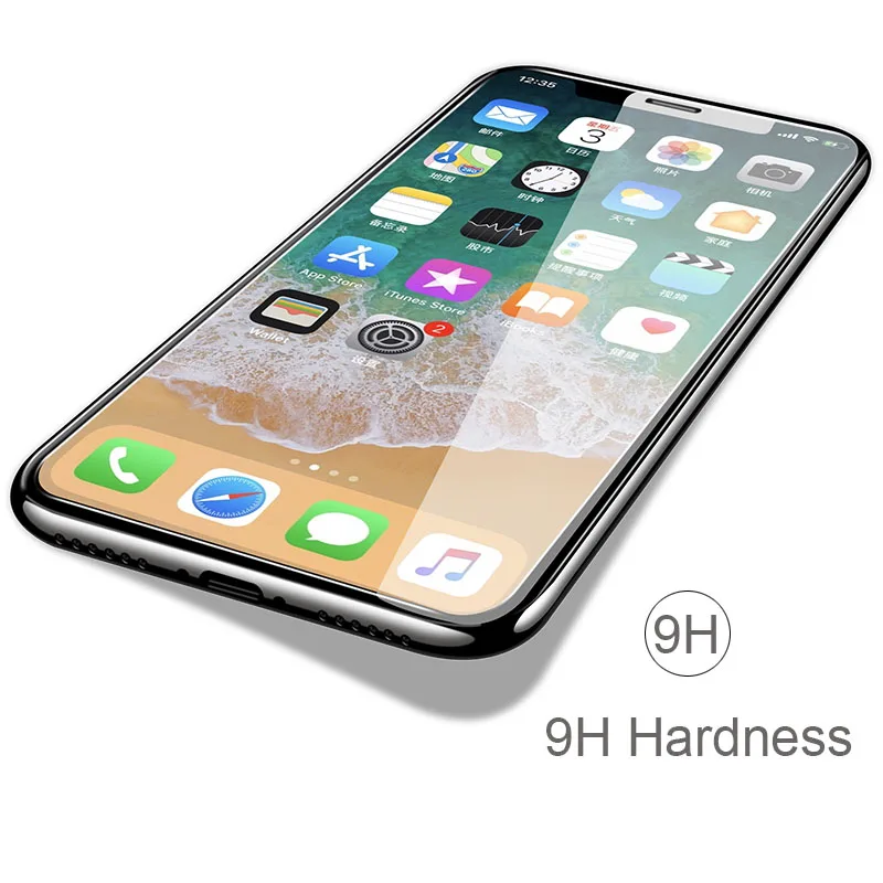 2.5D 9H Защитное стекло для iphone 6 экрана закаленное se 7 8 x xr защита экрана|Защитные