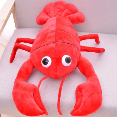 Мягкая плюшевая игрушка лобстер 65 см/26 дюймов 3 цвета кукла креветка креветки