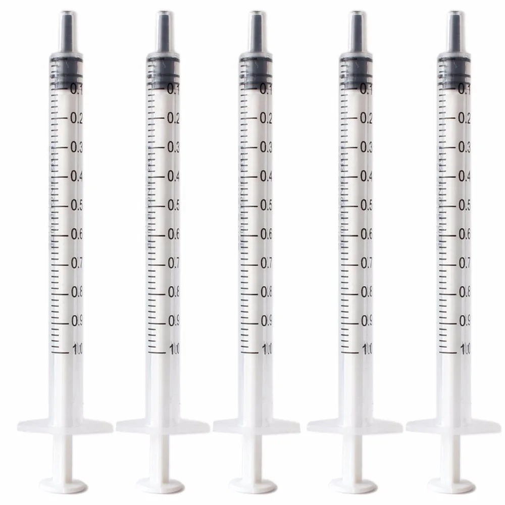 1ml Syringe Without Needles Use For Industrial Injection, Non-sterile , 50 pieces