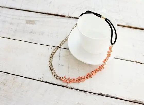 Ювелирные изделия 2017 женские модные элегантные бусины золотая цепочка