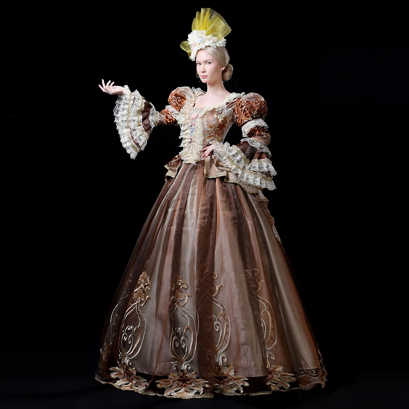 18th века Rococo Готический Мария Антуанетта викторианской вечерние платье период