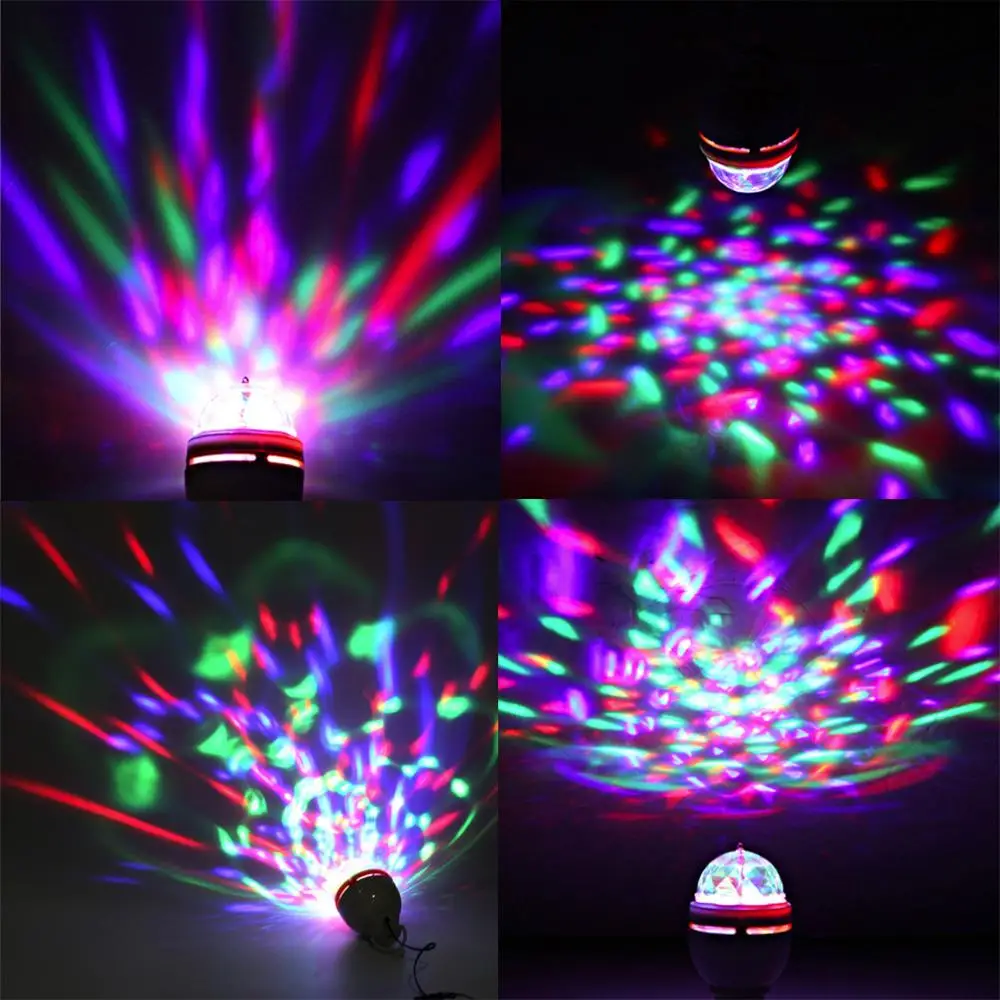 Мини RGB 3 Вт светодиодный MP3 DJ клуб паб диско вечерние музыка хрустальный