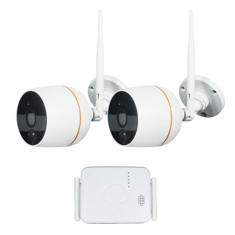 2 cameras set Wheezan WiFi CCTV камера, комплект системы безопасности, уличная Водонепроницаемая камера, домашний комплект видеонаблюдения, беспроводная двухсторонняя аудио ip-камера - Цвет: 2 cameras set