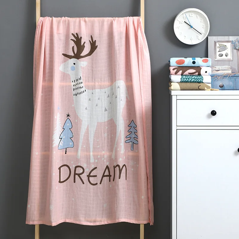 Одеяло для новорожденных младенцев двухуровневое из бамбукового волокна