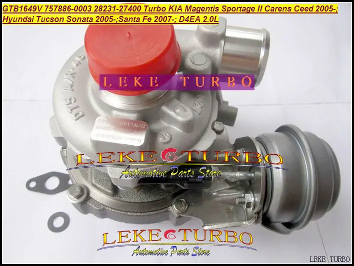 GTB1649V 757886 -5003S 28231-27400 28231 27400 Turbo для HYUNDAI Tucson Santa Fe KIA Magentis Sportage Carens Ceed D4EA 2.0L