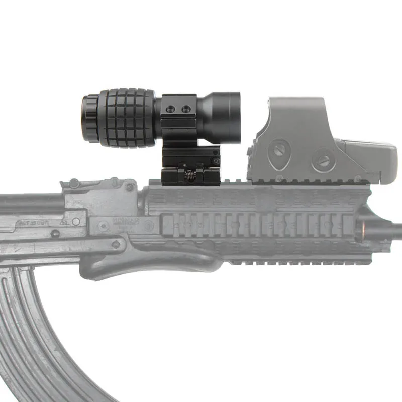 Тактический 3x лупа Riflescope страйкбол 3X30 мм увеличительный прицел фокусировка регулируется с откидным креплением для охоты RL6-0059