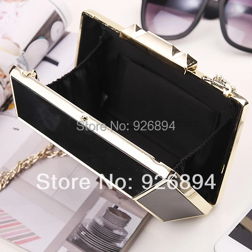 2016 Новый роскошный модный Высококачественный акриловый металлический клатч с