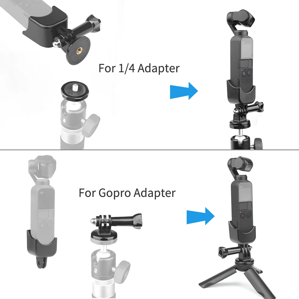 Съемка для Dji Osmo Карманный адаптер пластина ручной карданный плата расширения Модуль Стенд штатив держатель для Dji Osmo карманные аксессуары