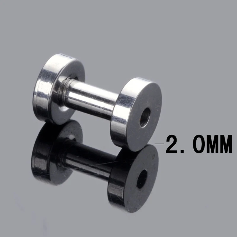 2 шт. в стиле панк Нержавеющая сталь ушной тунель штекер Комплект Носилки тоннель