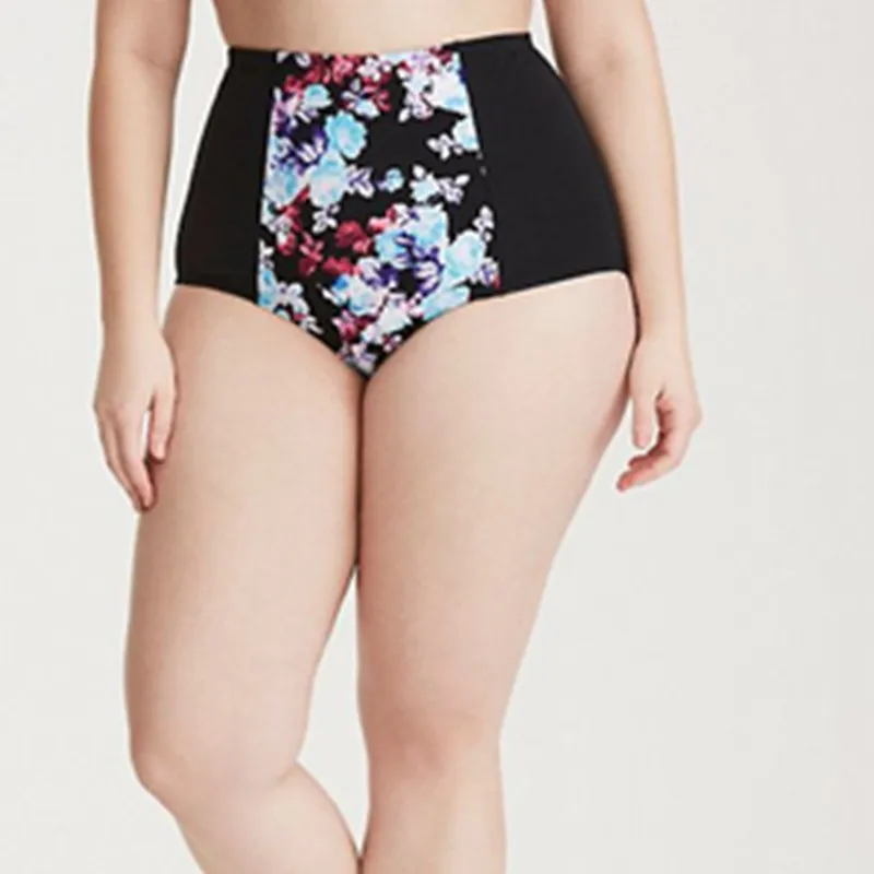 Высокая талия Купальники 2019 новые летние бикини с цветочным принтом Для женщин