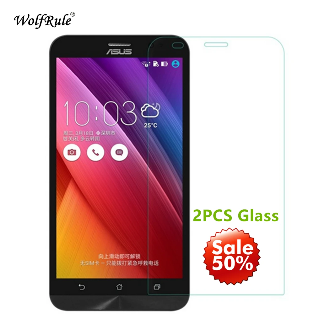 2 шт Стекло Asus Zenfone Ze551ML защита экрана закаленное стекло для 5 ''пленка телефона