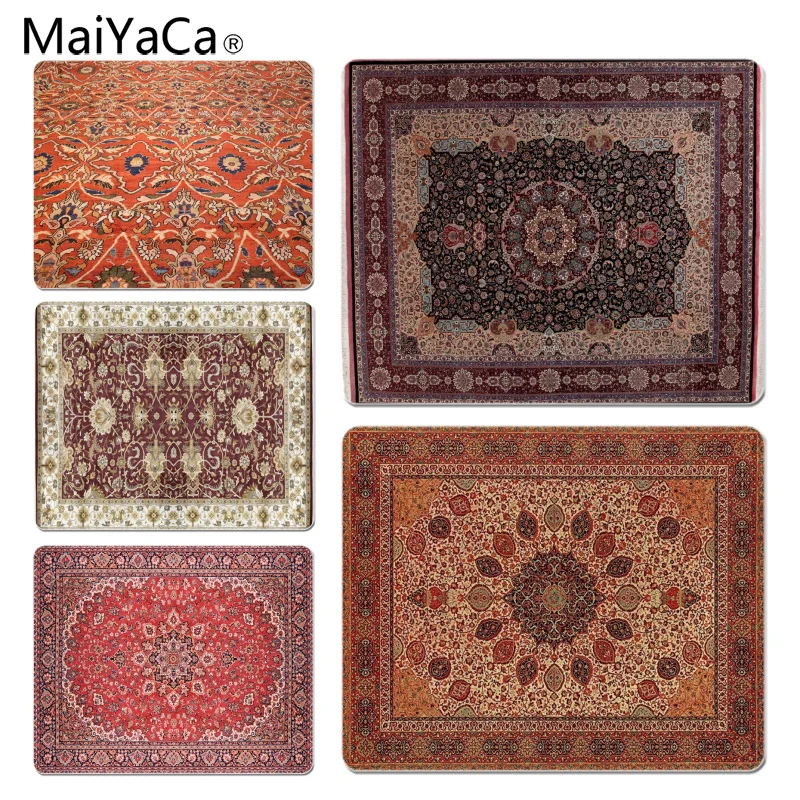

MaiYaCa 2018 New Persian Rugs mouse pad gamer play mats Size for 180x220x2mm and 250x290x2mm Small Mousepad