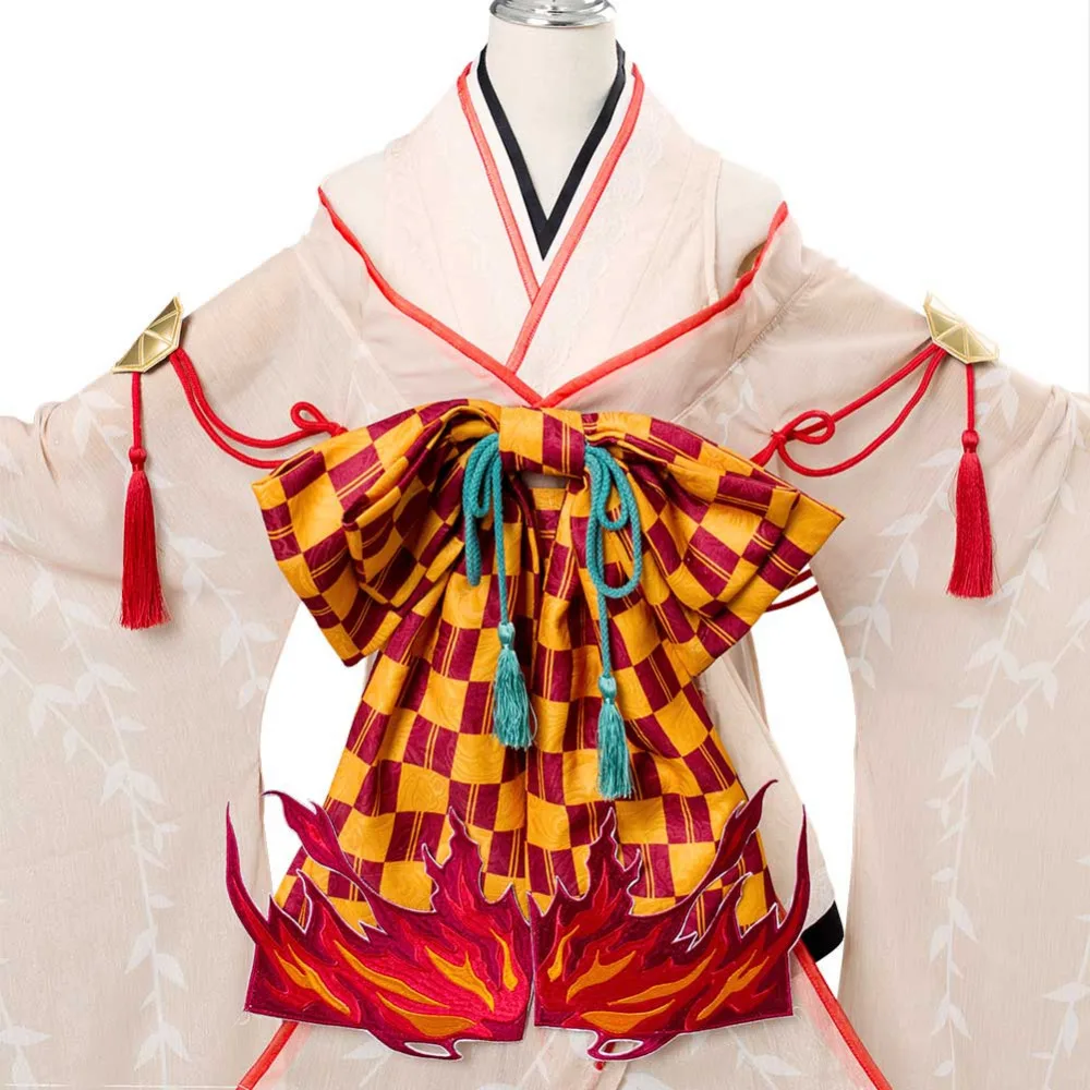 Горячая игра Onmyoji SSR Shiranui кимоно Косплей Костюм Униформа платье Хэллоуин костюм