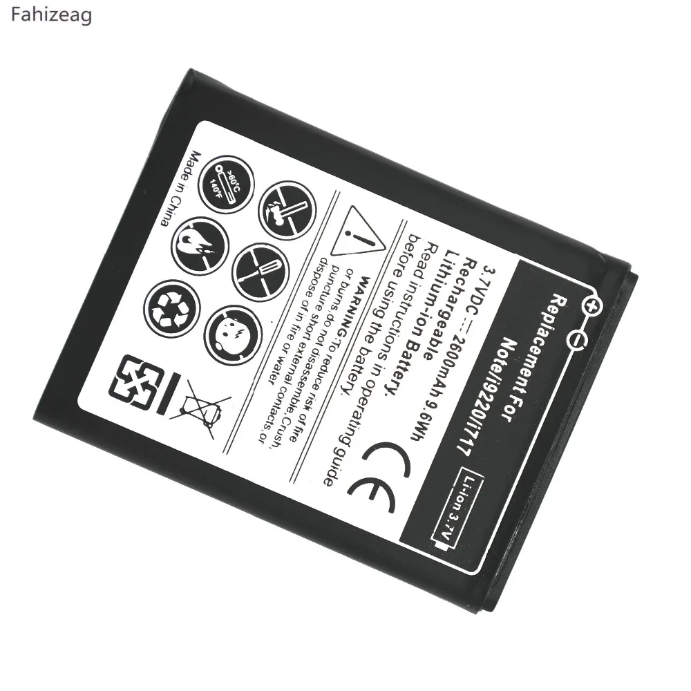 Fahizeag 1x2600 mAh EB615268VU запасная литий-ионная батарея + зарядное устройство для Samsung Galaxy