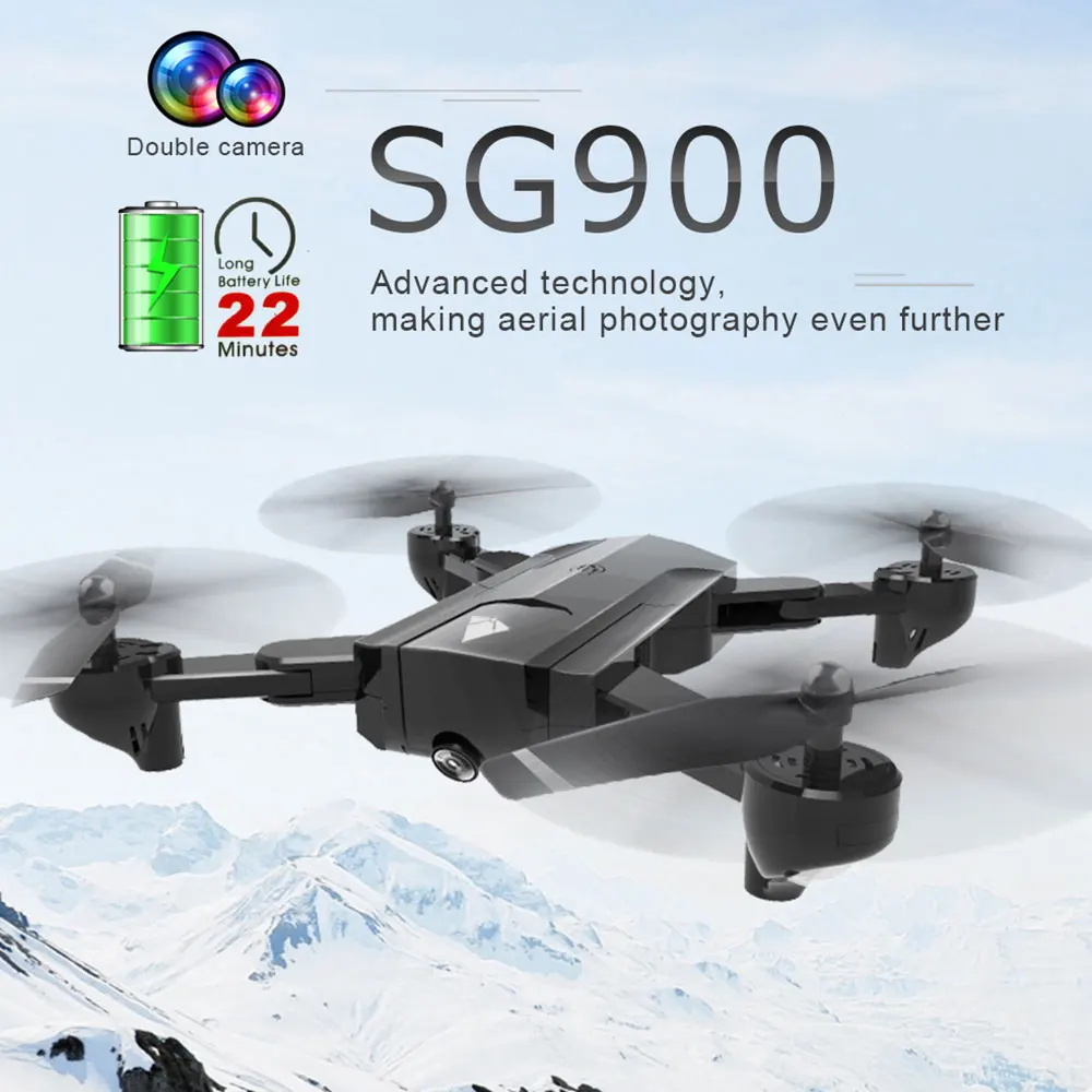 SG900 720P 1100mAh SG900 SG900S квадрокоптер Радиоуправляемый квадрокоптер мини Дрон с камерой HD 720P 1080 P Вертолет Самолет GPS FPV селфи Дрон RC Quadrupter вертолет juguetes квадрокоптер с камерой 드론 новогодние игрушки juguete - Цвет: SG900 720P 1100mAh