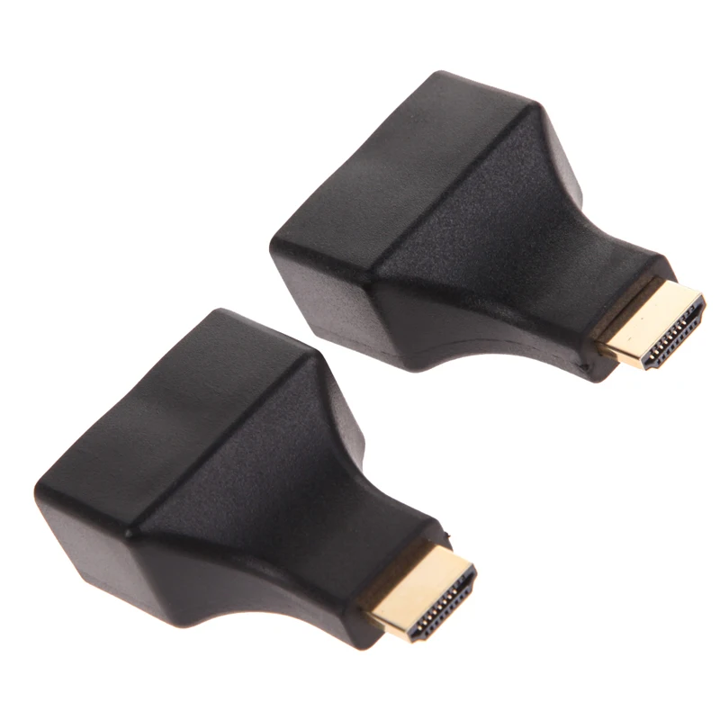 HDMI к двойному порту RJ45 Сетевой удлинитель кабеля от компьютеров Cat 5e/6 1080p |