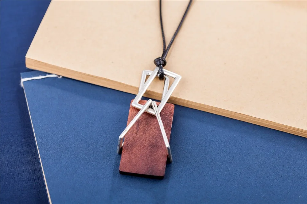 Новинка 2017 года деревянный кулон женские украшения Винтаж основа для кулонов и