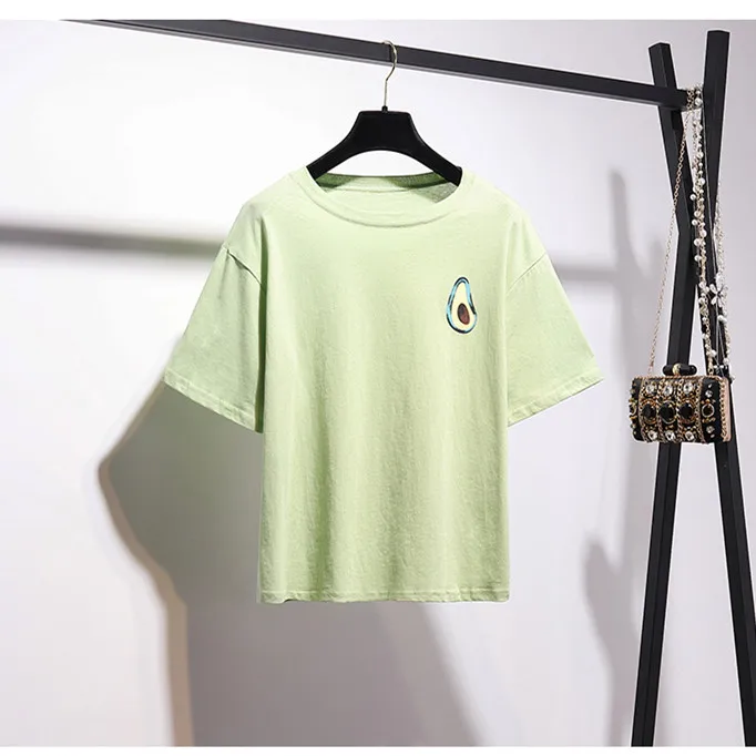 2020 Летняя женская футболка с короткими рукавами комплект из повседневной