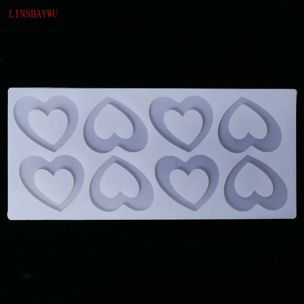DIY 3D силиконовые формы в форме сердца инструменты для украшения торта