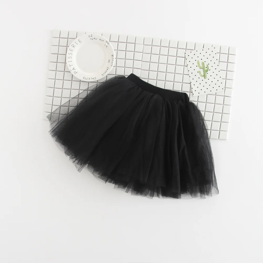 Юбки пачки для маленьких девочек 2018 пушистый 3 Слои марли Pettiskirts юбки принцессы