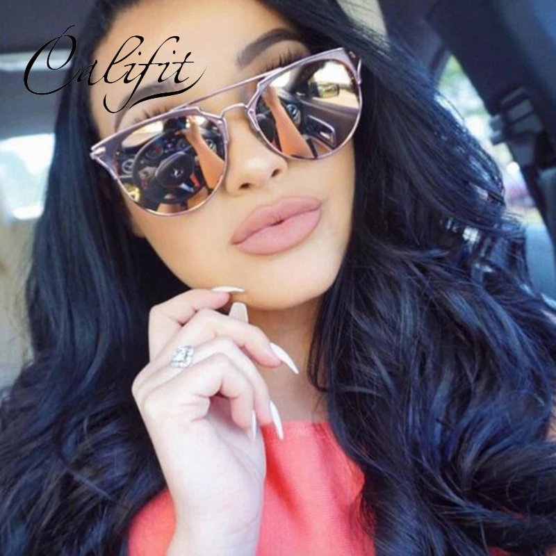 CALIFIT модные трендовые пилотные солнцезащитные очки для женщин с заклепками