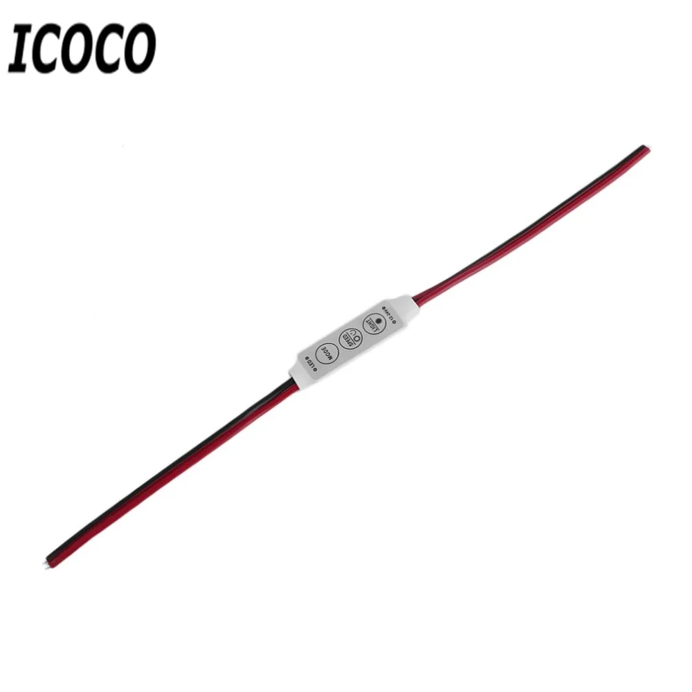 ICOCO 1 шт. высокое качество Лидер продаж мини RGB контроллер диммер переключатель
