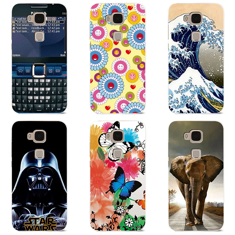hard Plastic phone case cover For Huawei G8 / G7Plus RIO L01 L02 shell Colorful printing Painted Flower |